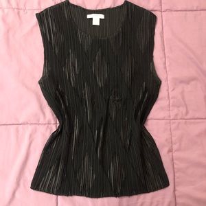 Stretchy cris-cross design tank top blouse